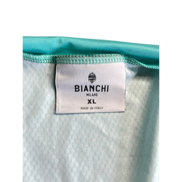 Bianchi Milano Women’s XL Cycling Jersey Short Sleeve Eagle Crown Made in Italy - Picture 8 of 10